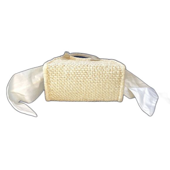 Sensi Studio X REVOLVE Midi Straw Handbag - Cream / Beige - Picture 6 of 6